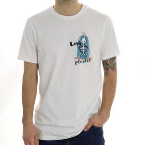 T-SHIRT LESS PLASTIC BIANCO